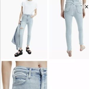 Calvin klien High rise skinny jean. New without tags